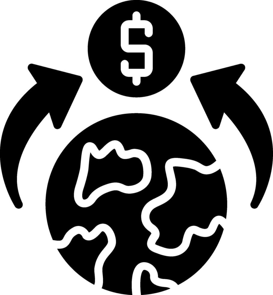 Synergy Glyph Icon Design vector