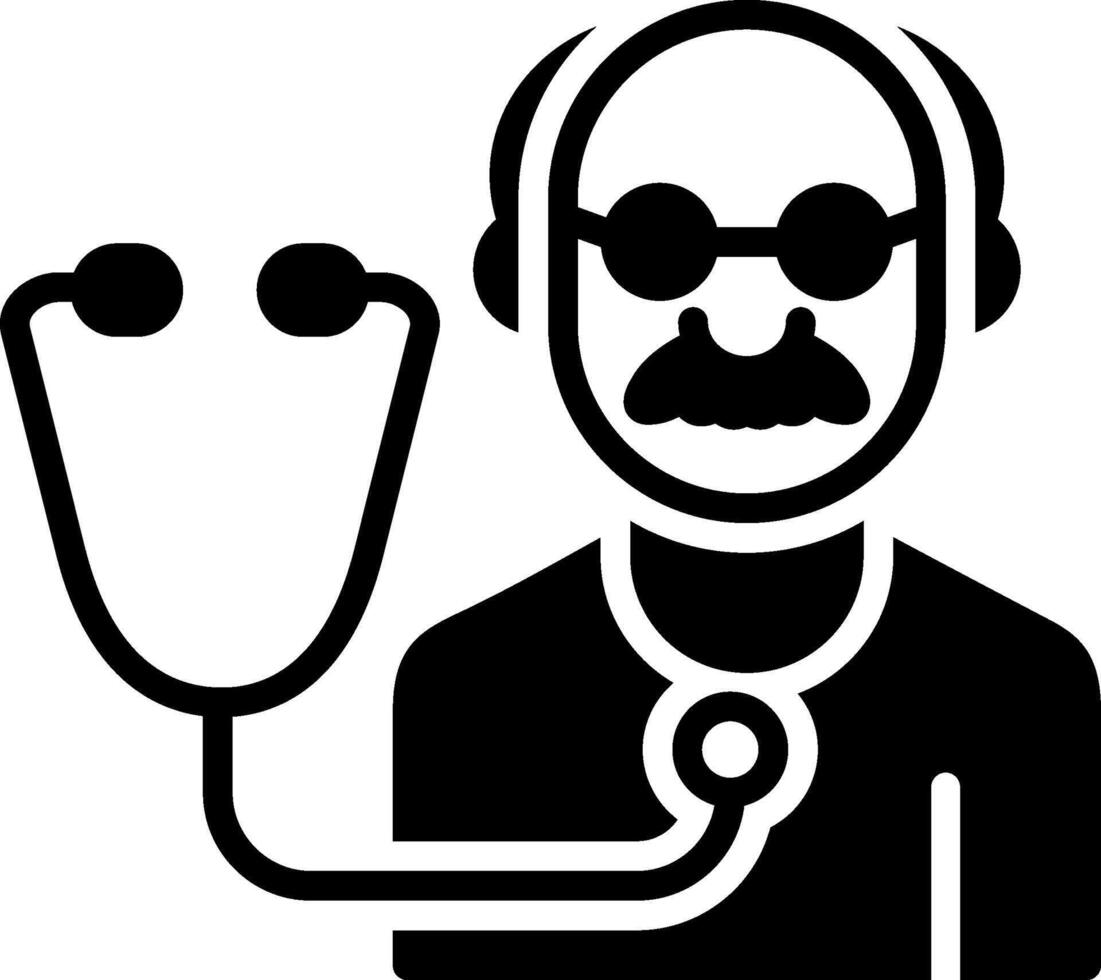 Checkup Glyph Icon Design vector