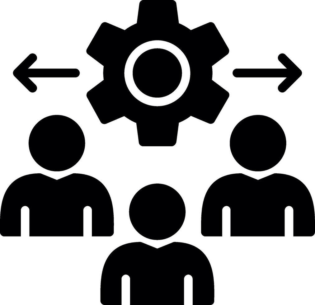 Customer Behavior Glyph Icon Design vector