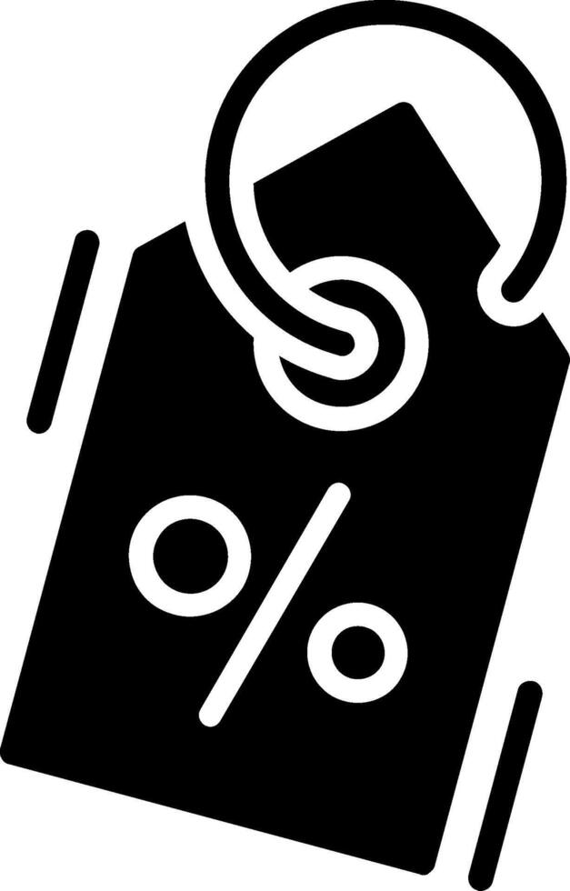 Discount Glyph Icon Design vector