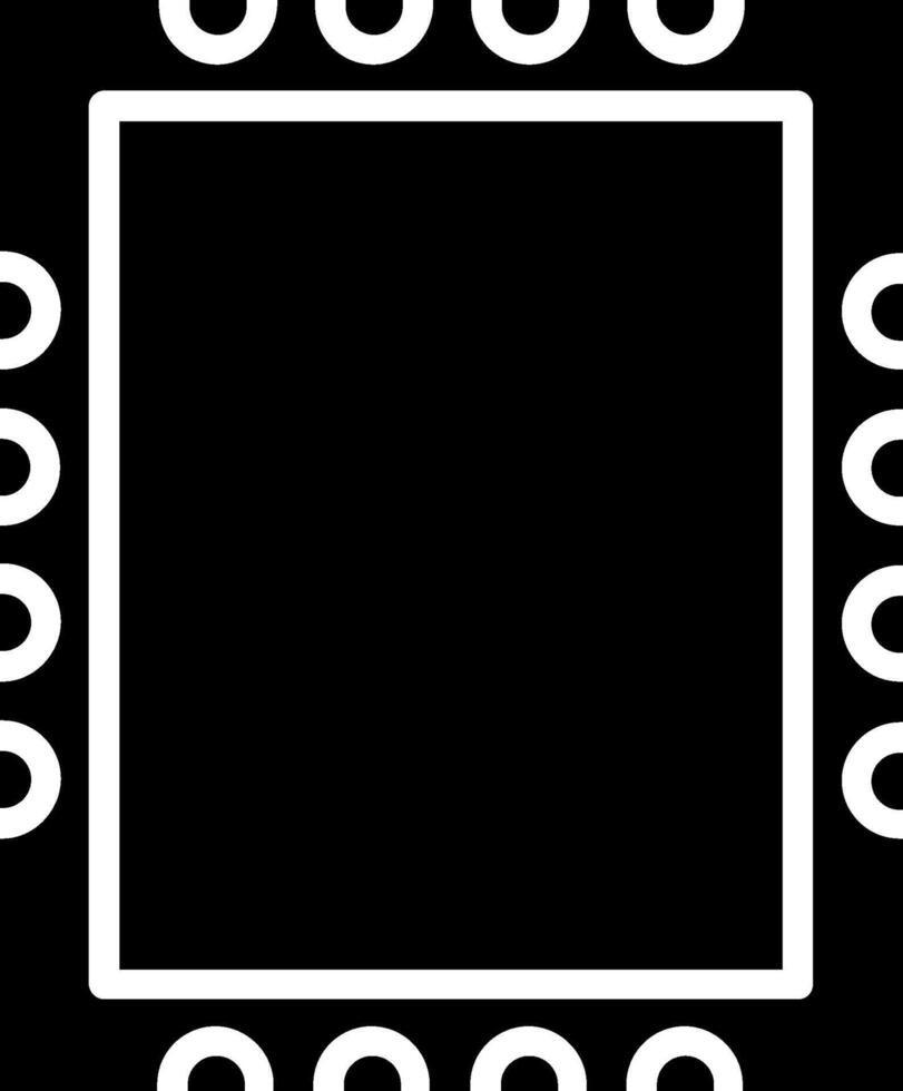 Frame Glyph Icon Design vector