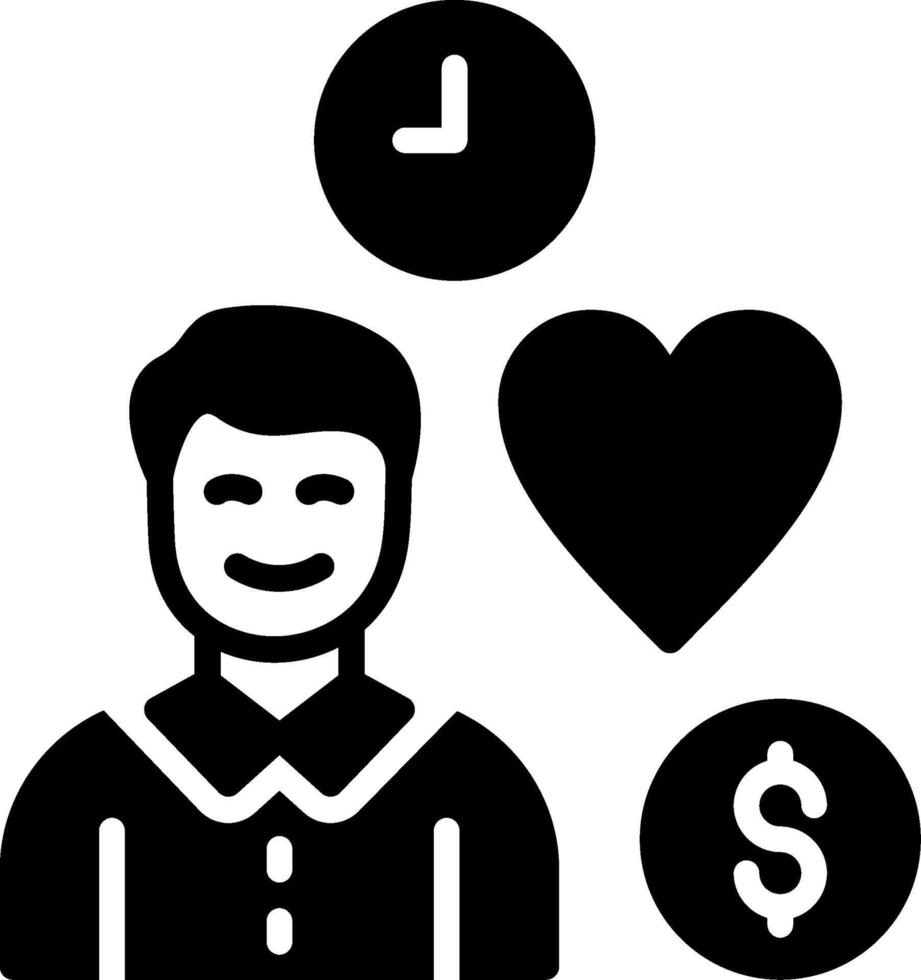 Lifestyle Glyph Icon Design vector