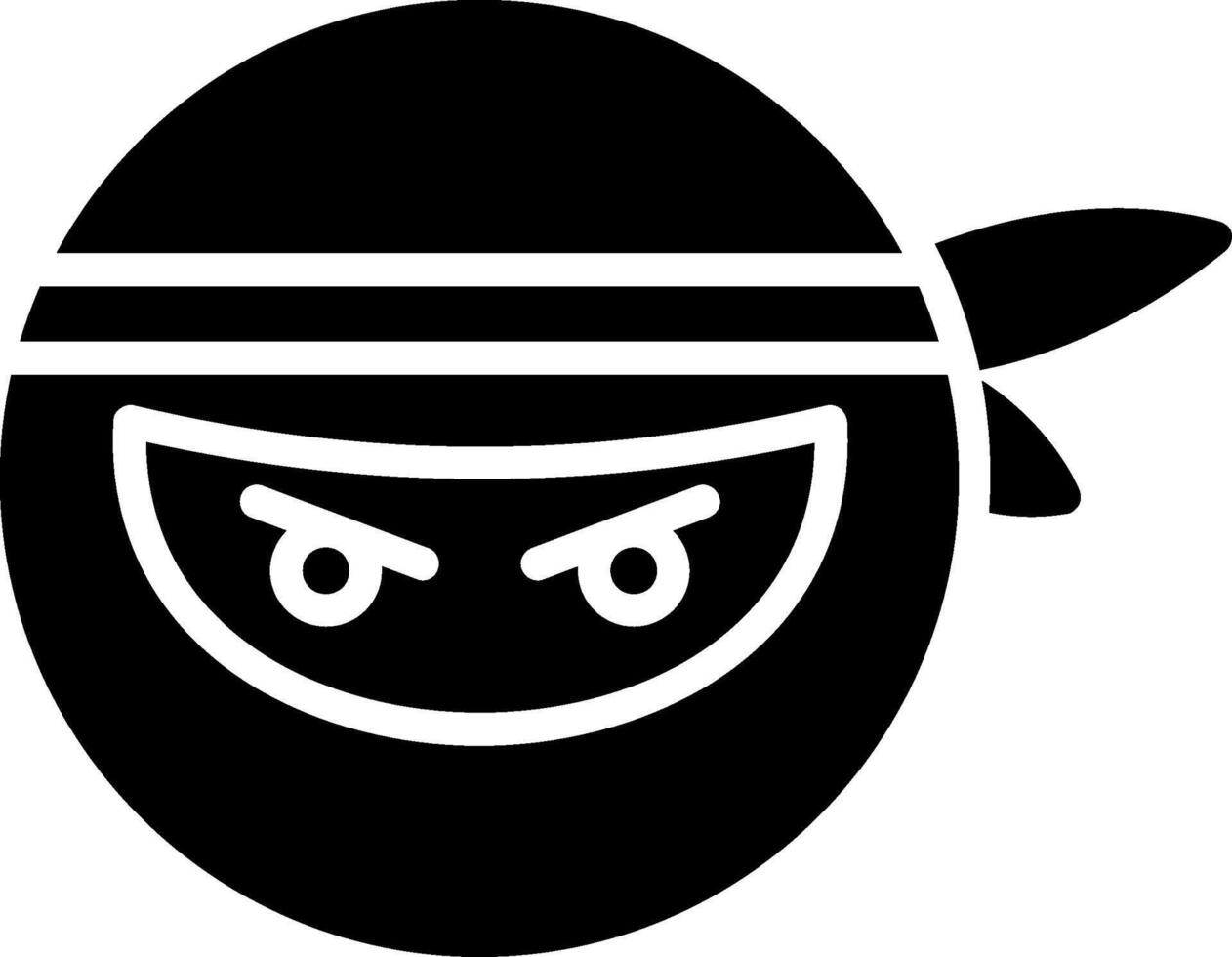 Mask Glyph Icon Design vector