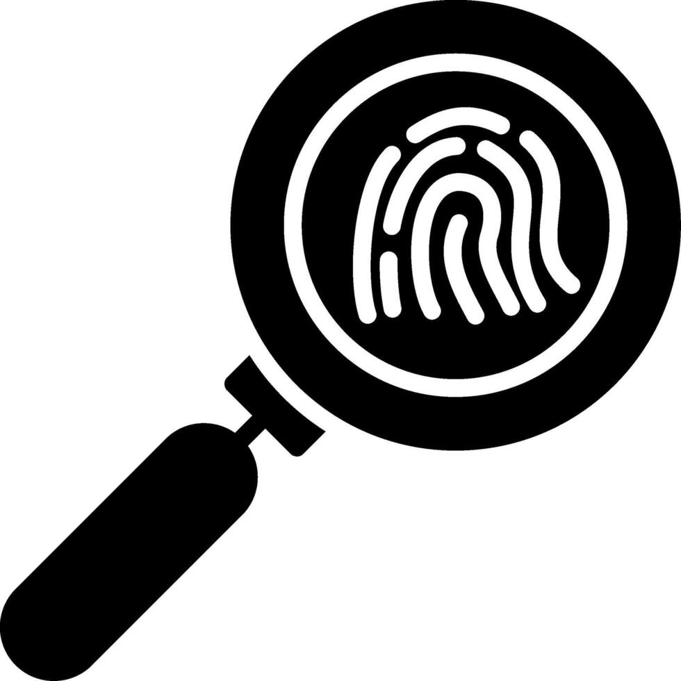 Search Glyph Icon Design vector