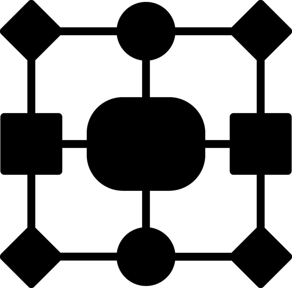 Data model Glyph Icon Design vector