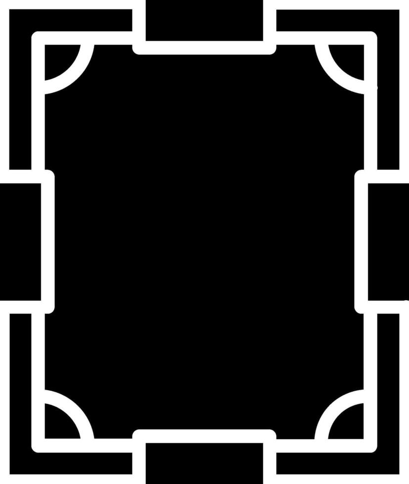 Frame Glyph Icon Design vector