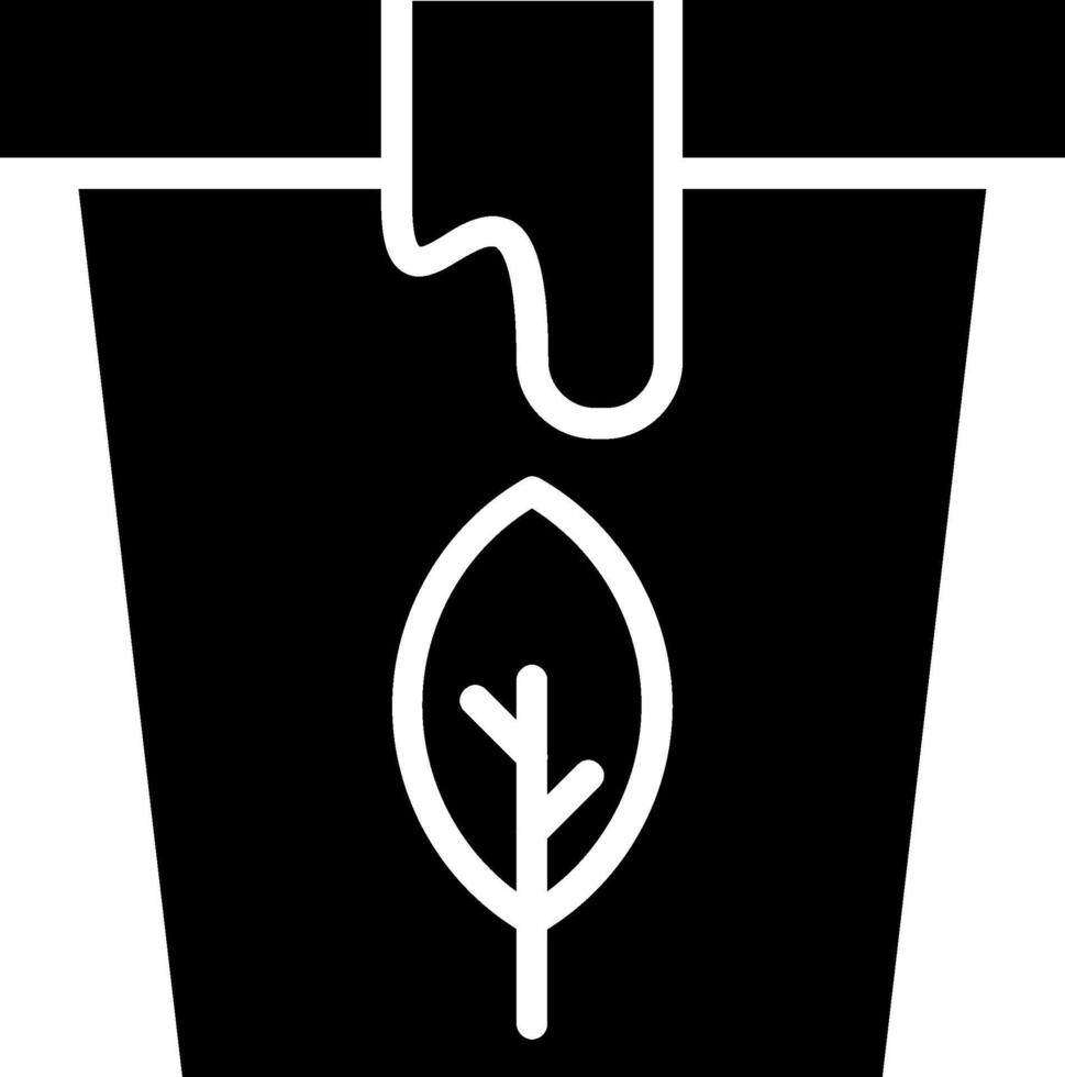 Eco Paint Glyph Icon Design vector