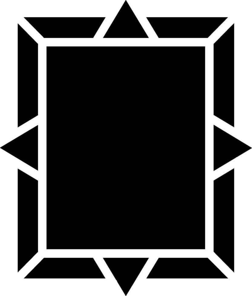 Frame Glyph Icon Design vector