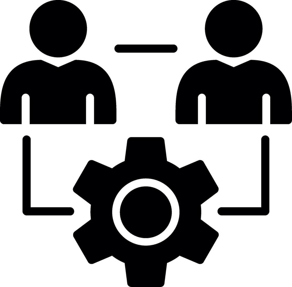 Management Glyph Icon Design vector
