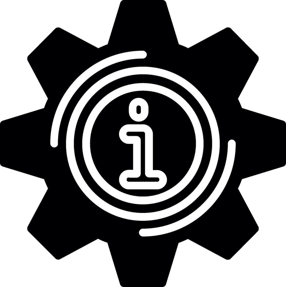 Setting Glyph Icon Design vector