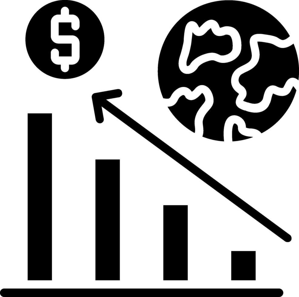 Statistics Glyph Icon Design vector