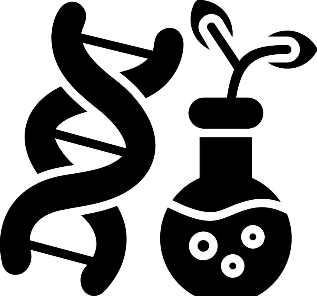 Biology Glyph Icon Design vector