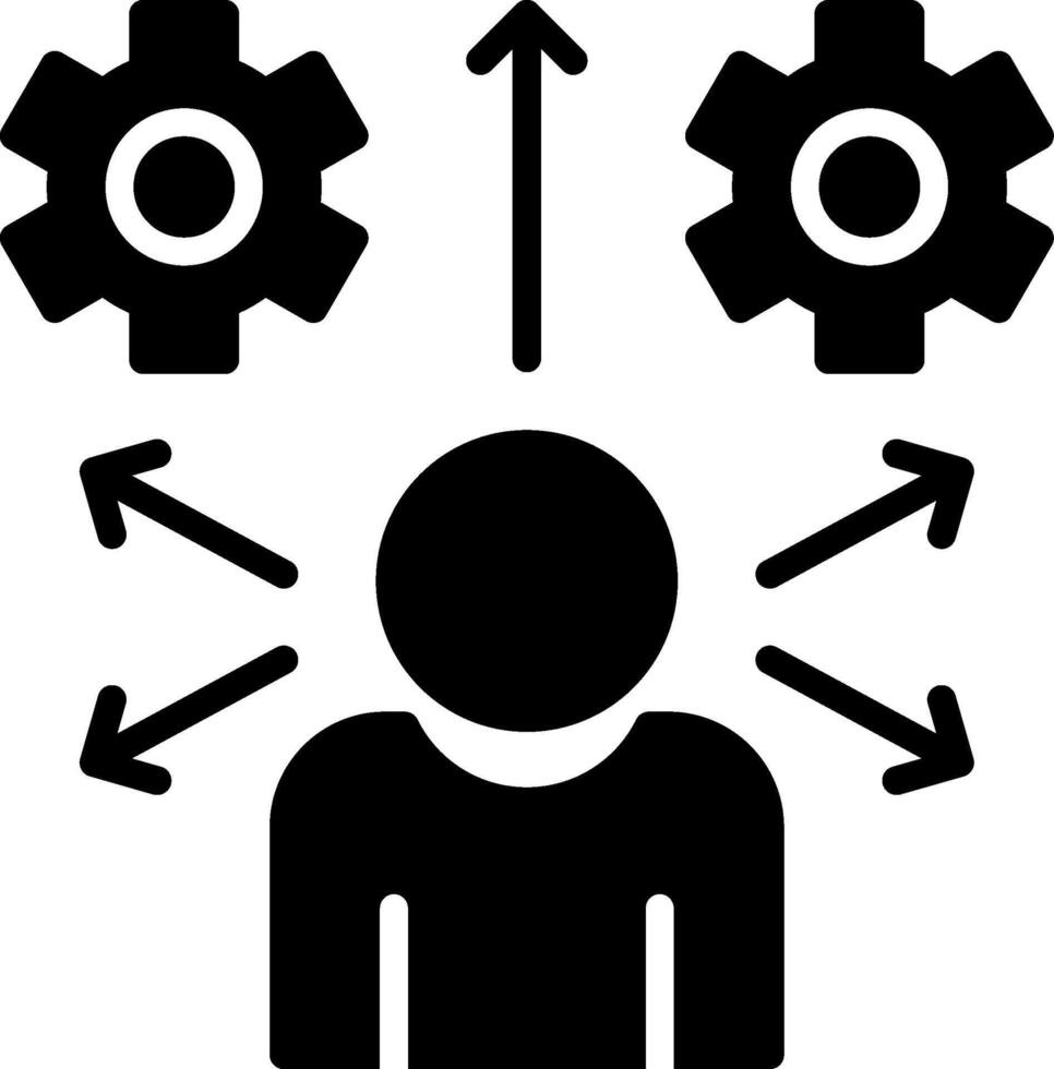 Behavioral Glyph Icon Design vector