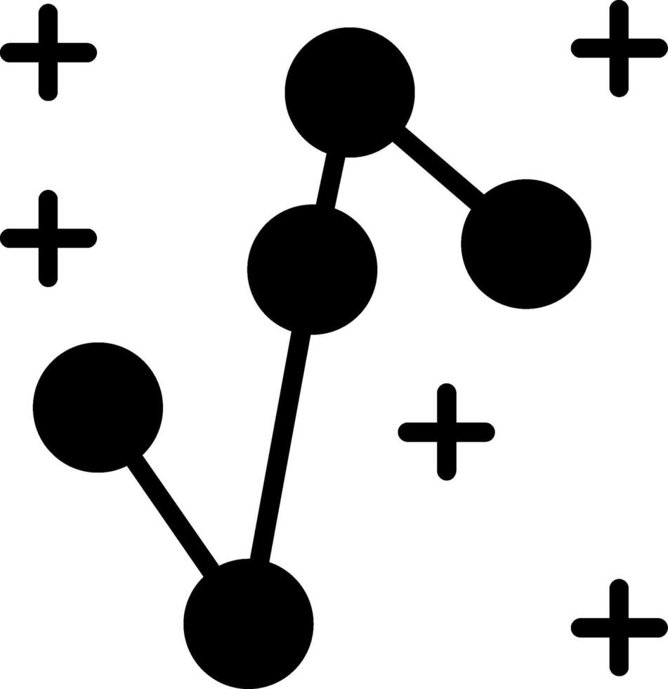 Crux Glyph Icon Design vector