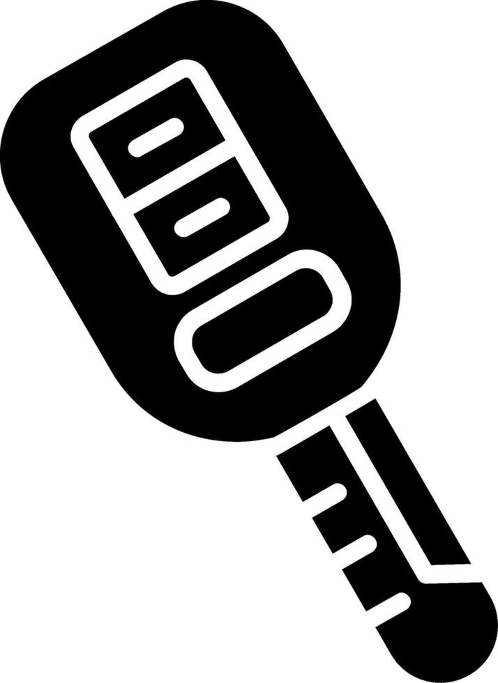 Car Key Glyph Icon Design vector