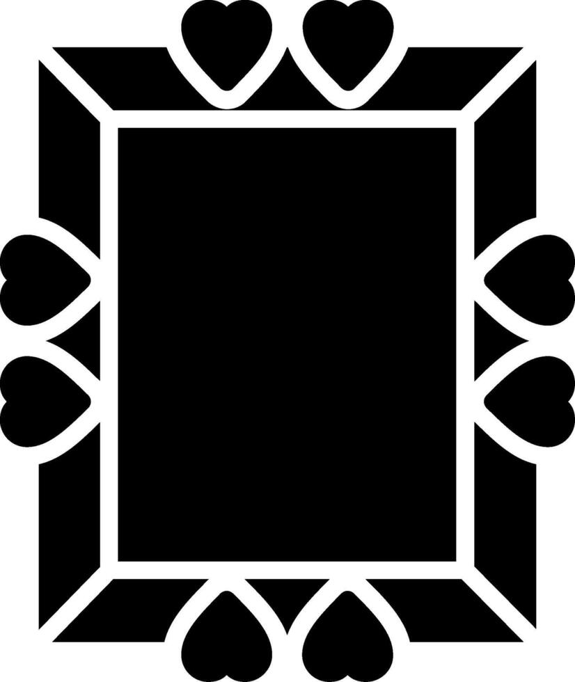 Frame Glyph Icon Design vector