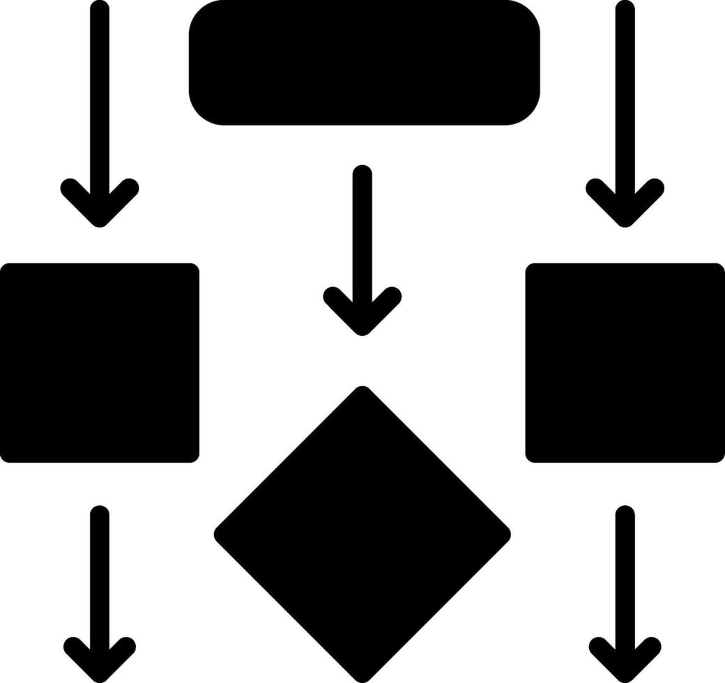Flow Glyph Icon Design vector