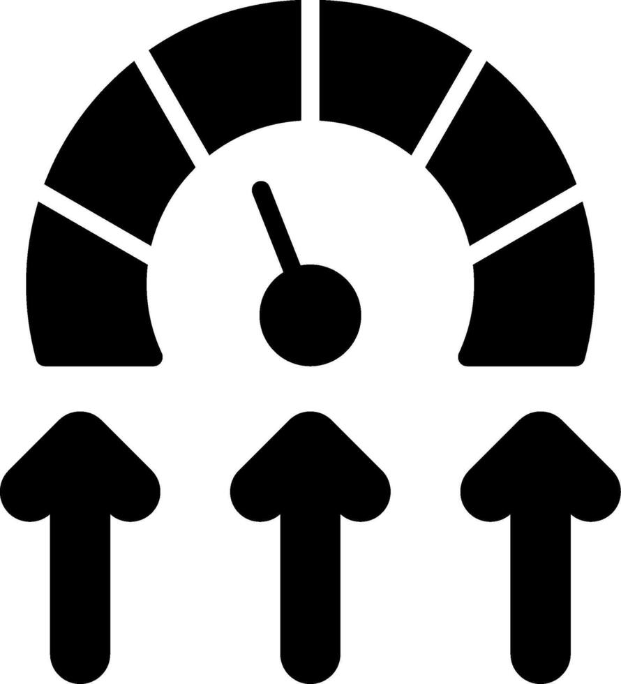 Potential Glyph Icon Design vector