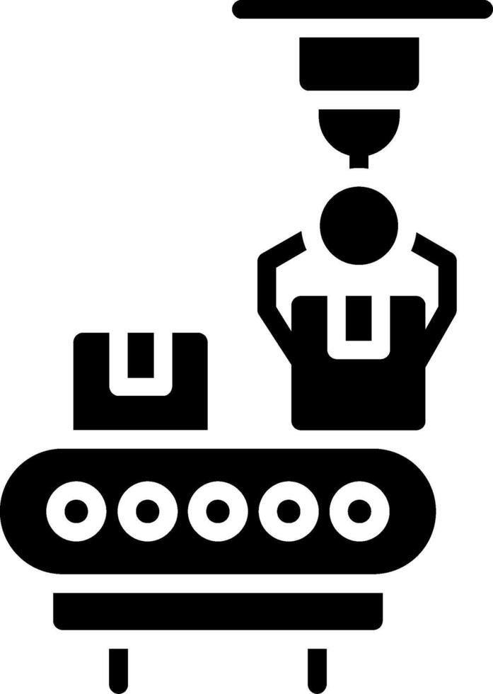 Production Glyph Icon Design vector