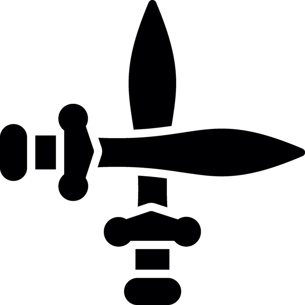 Sword Glyph Icon Design vector