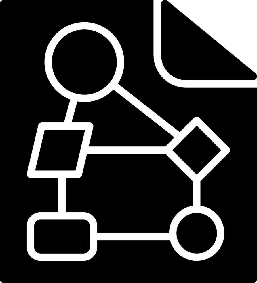 Data Glyph Icon Design vector