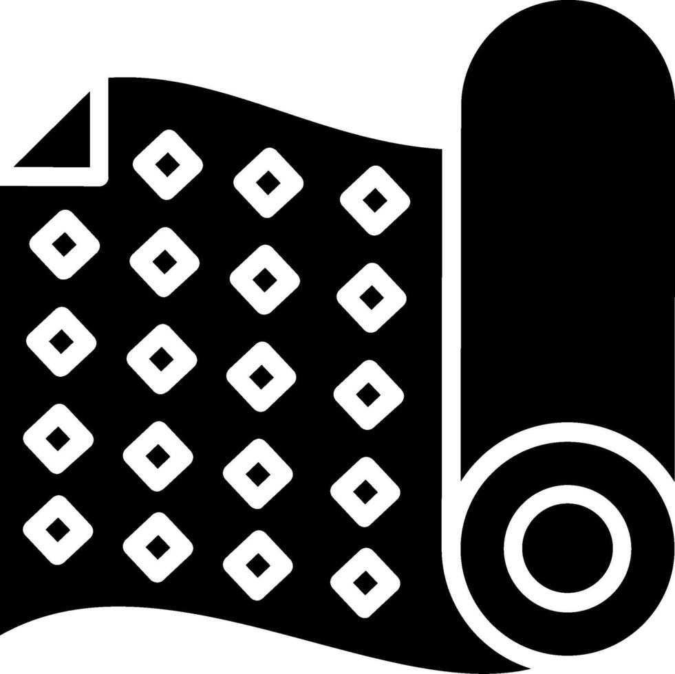 Fabric Pattern Glyph Icon Design vector
