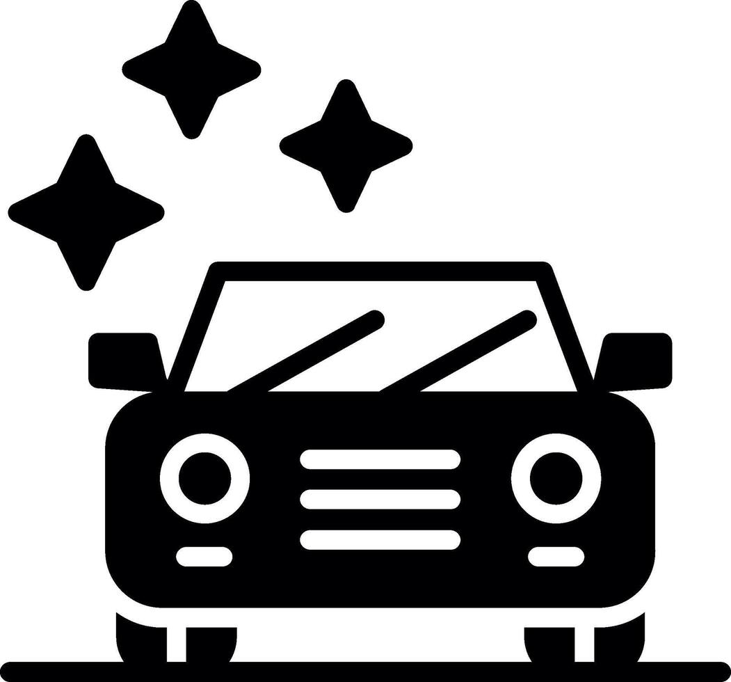 New Car Glyph Icon Design vector