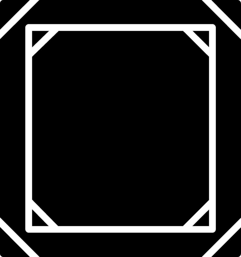 Frame Glyph Icon Design vector
