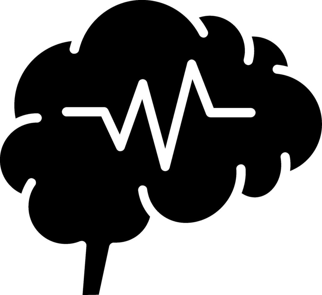 Nervous System Glyph Icon Design vector