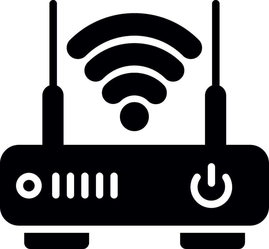 Router Glyph Icon Design vector