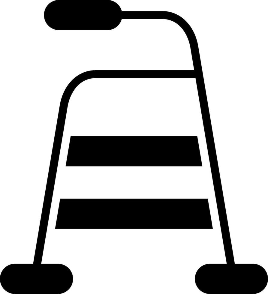 Walker Glyph Icon Design vector