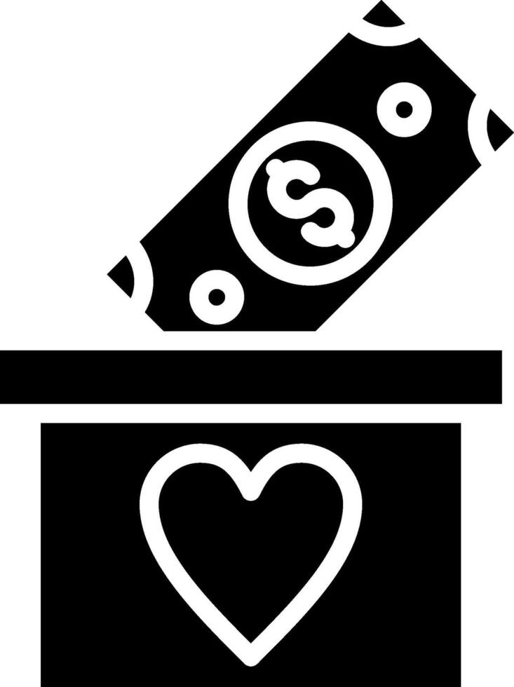 Cash box Glyph Icon Design vector