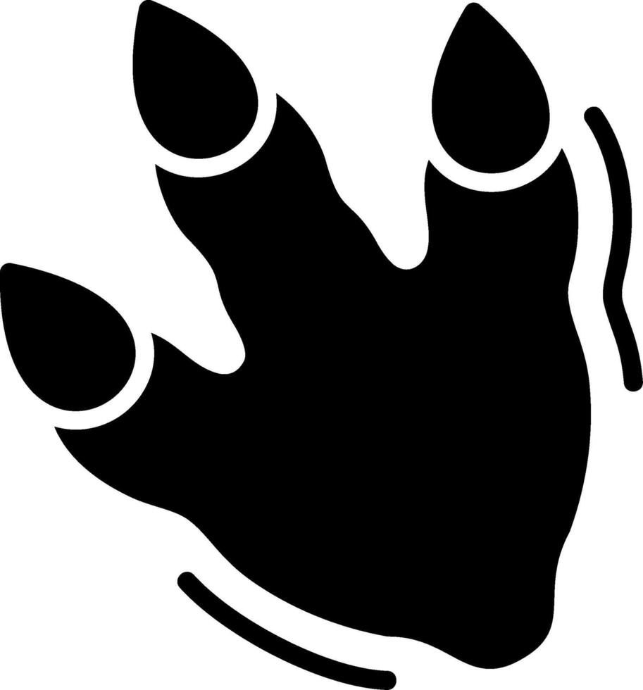 Footprint Glyph Icon Design vector