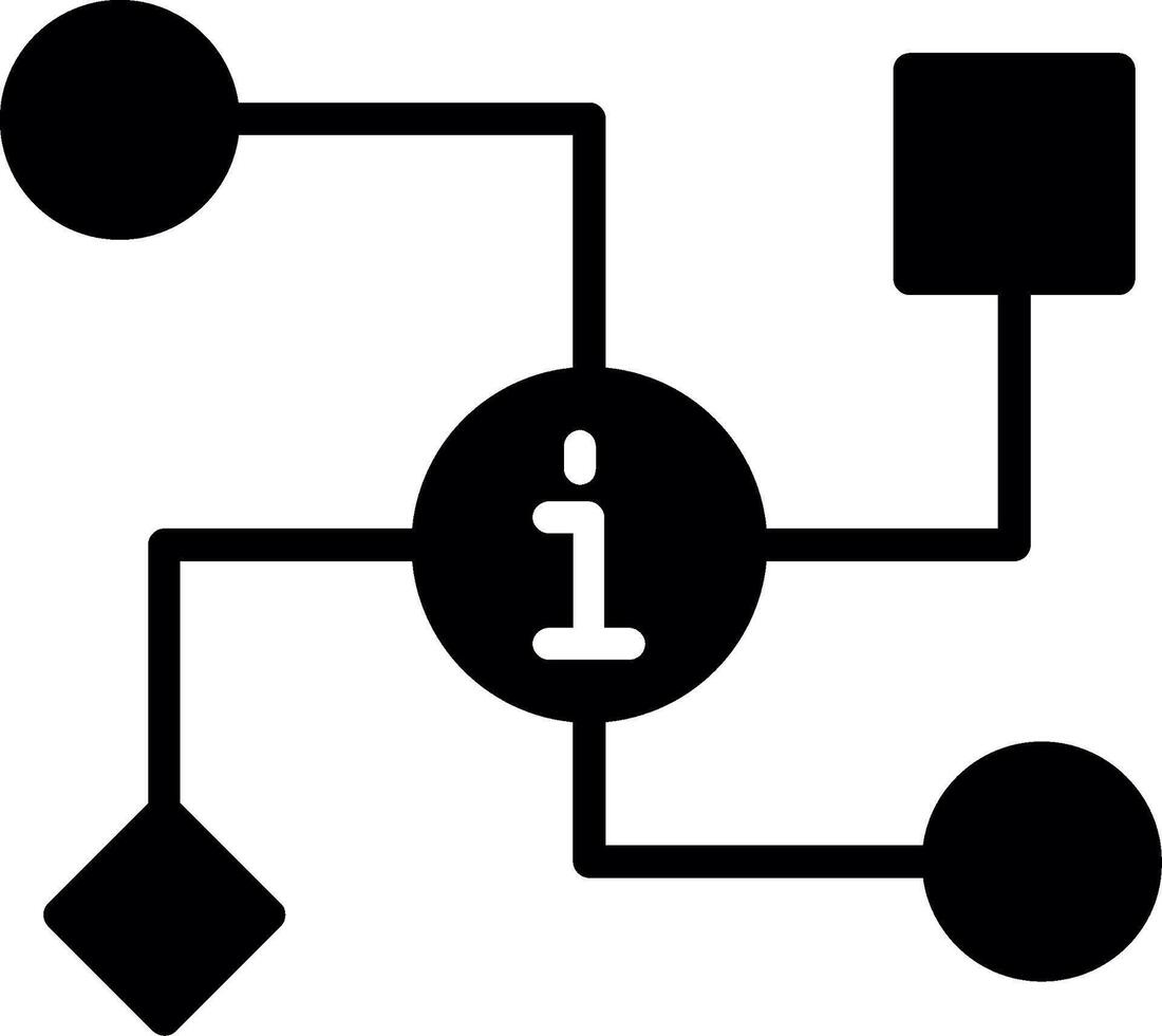 Network Glyph Icon Design vector