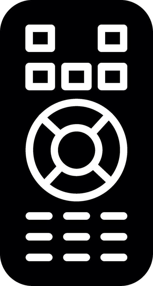 Remote Control Glyph Icon Design vector