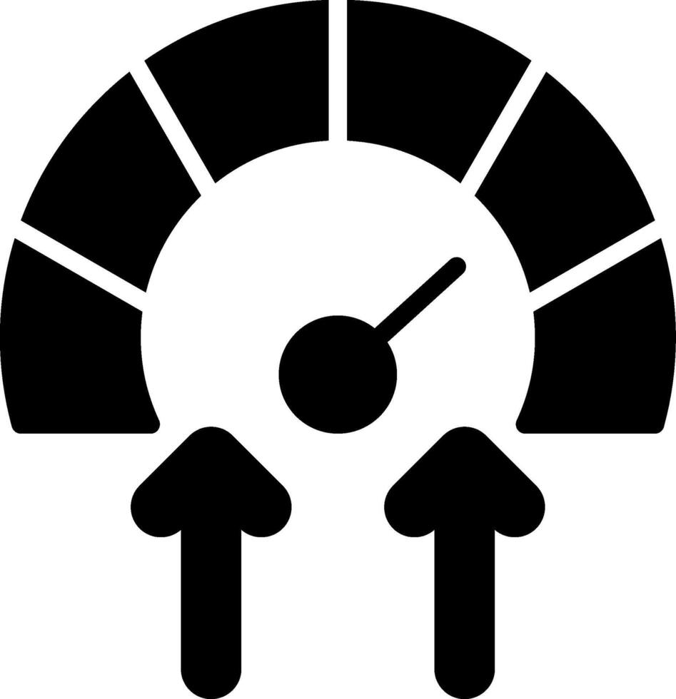 Meter Glyph Icon Design vector