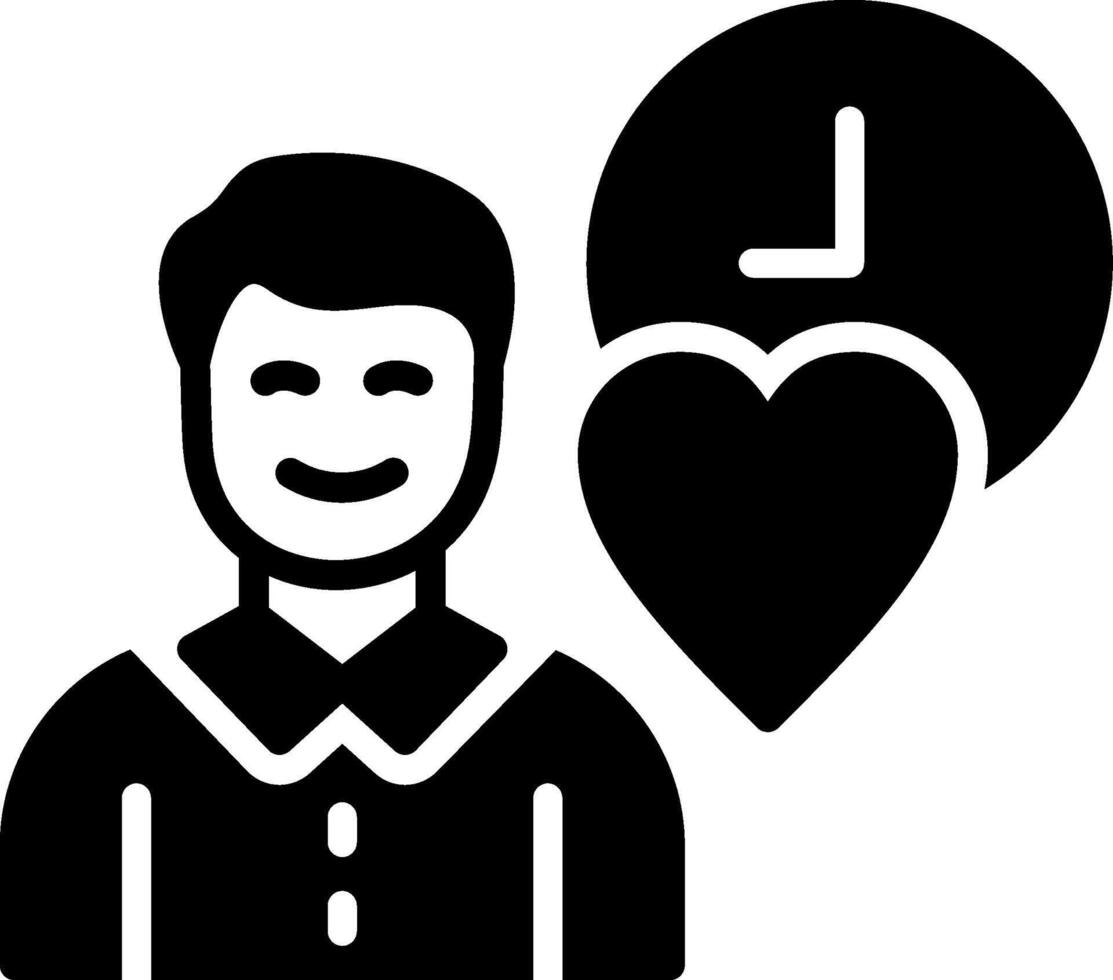 Passion Glyph Icon Design vector