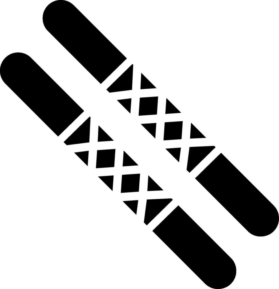 Stick Glyph Icon Design vector