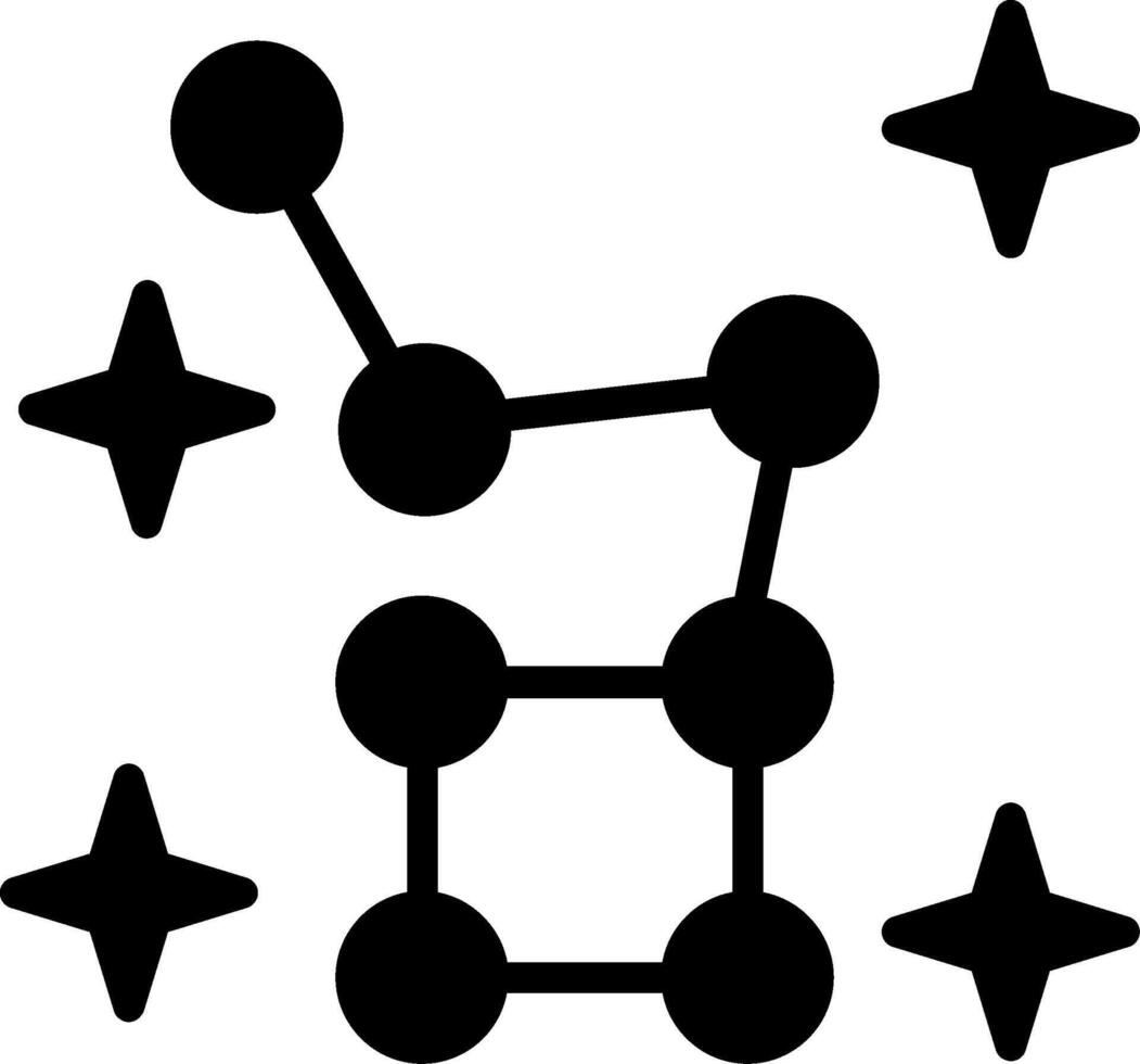 Ursa Minor Glyph Icon Design vector