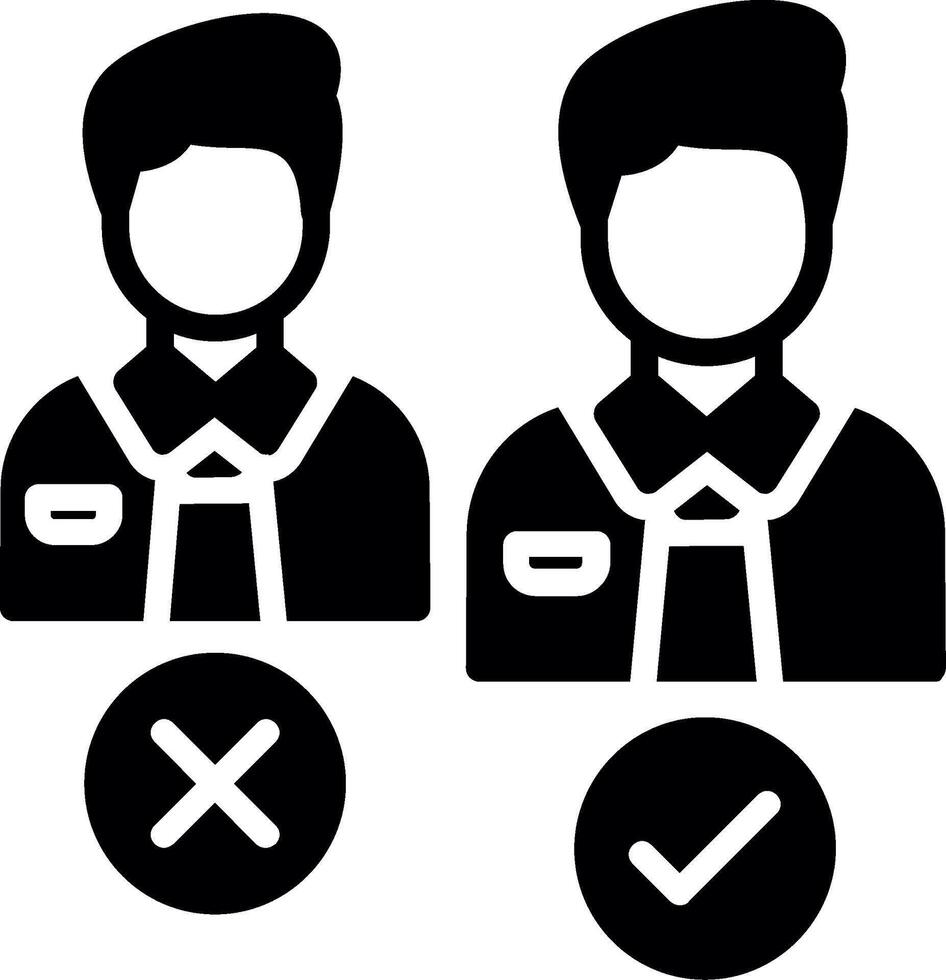 Selection Glyph Icon Design vector