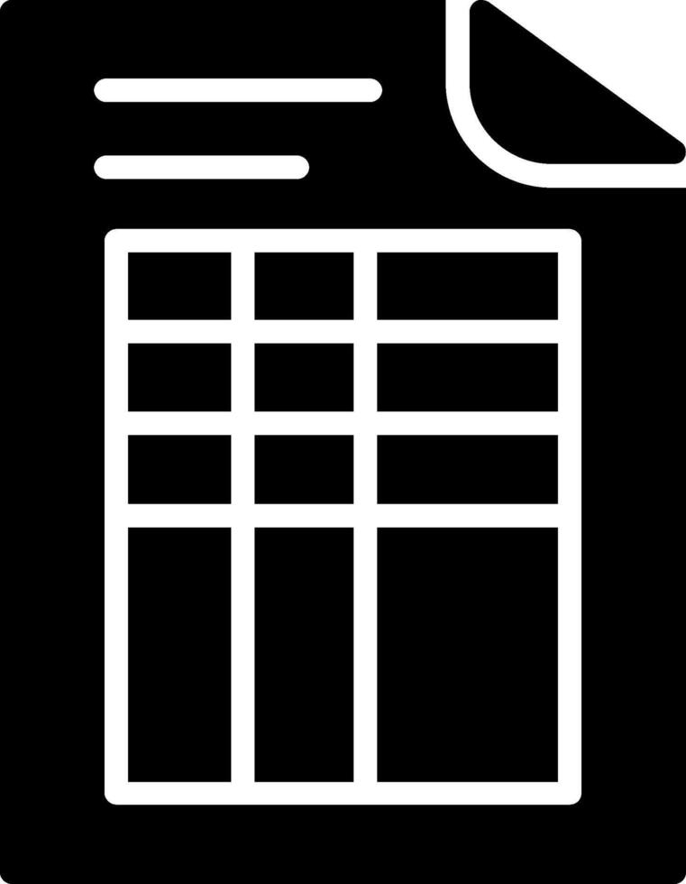 Data Glyph Icon Design vector