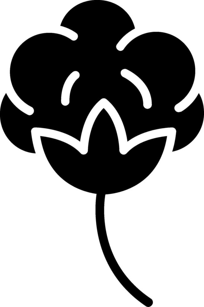 Cotton Glyph Icon Design vector