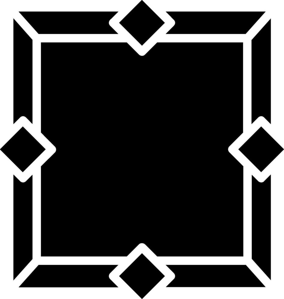 Frame Glyph Icon Design vector
