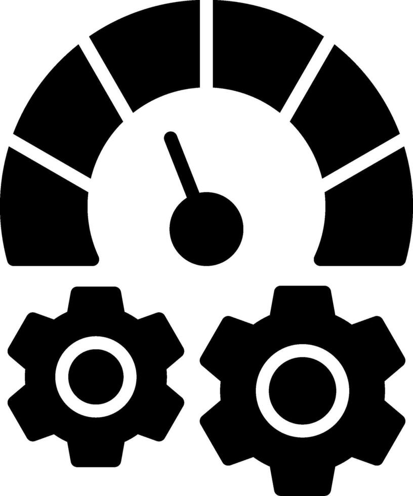 Optimization Glyph Icon Design vector