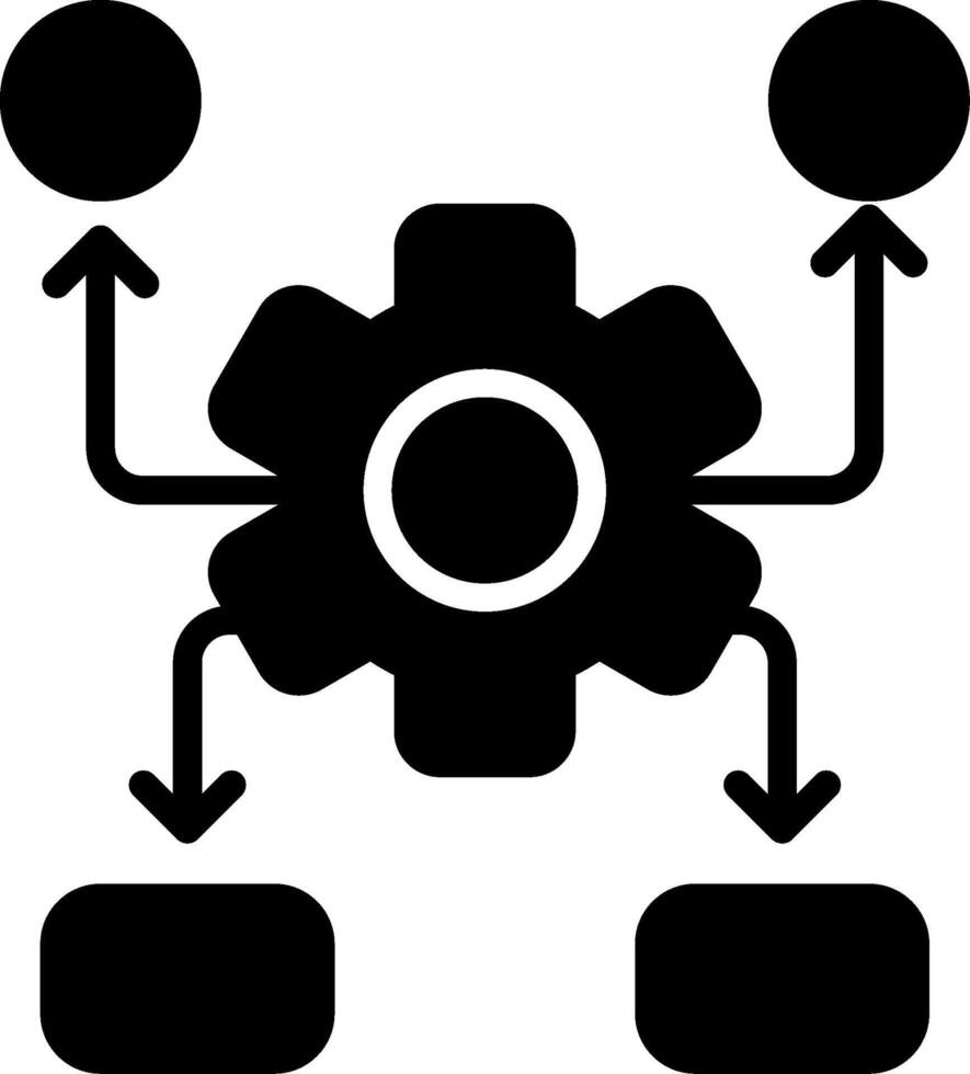 Settings Glyph Icon Design vector