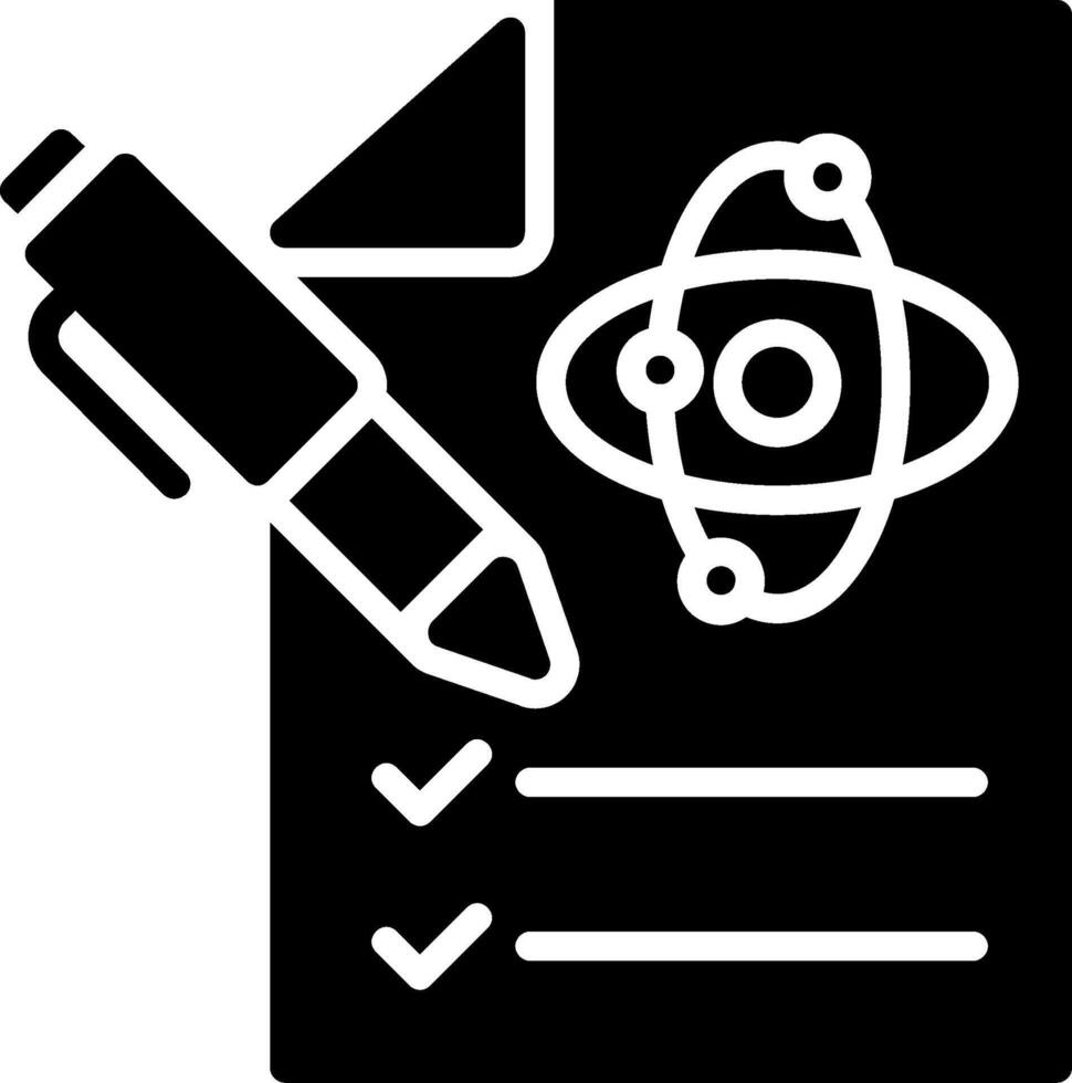 Check List Glyph Icon Design vector