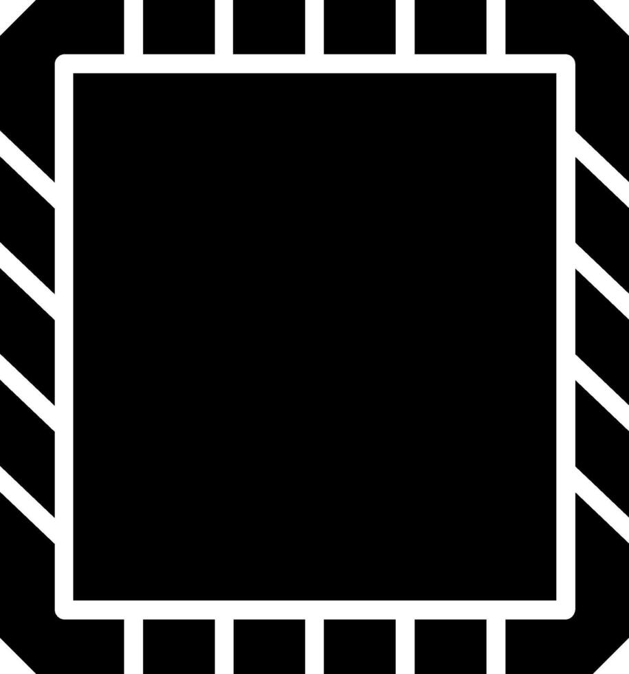Frame Glyph Icon Design vector