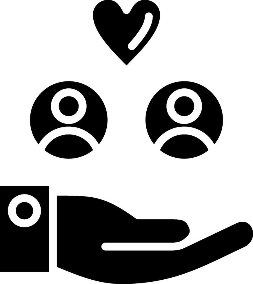 Fidelity Glyph Icon Design vector