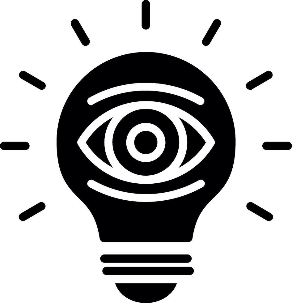 Visionary Glyph Icon Design vector