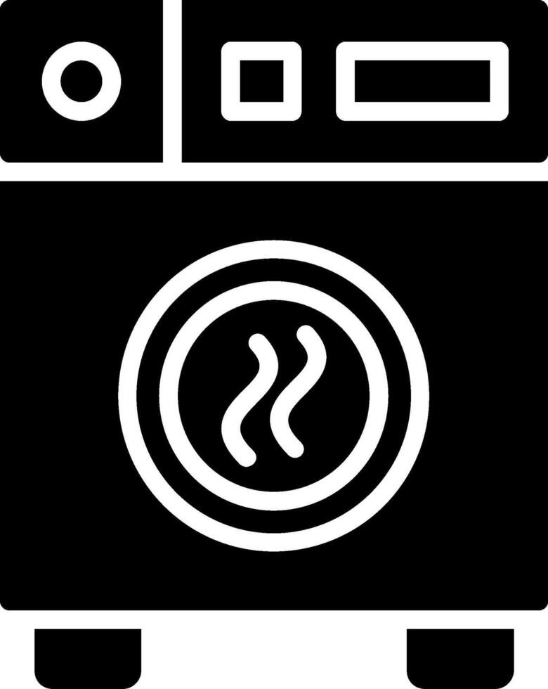 Dryer Glyph Icon Design vector